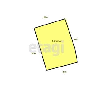 Дом 64м², 1-этажный, участок 8 сот.