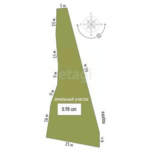 Дача 35м², 1-этажный, участок 9 сот.  