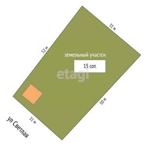 Дом 31м², 1-этажный, участок 15 сот.  