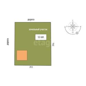 Дом 372м², 2-этажный, участок 12 сот.  