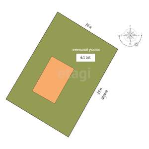 Дом 84м², 1-этажный, участок 6 сот.  