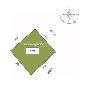 Дом 67м², 1-этажный, участок 5 сот.  