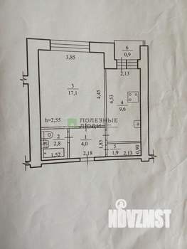 1-к квартира, вторичка, 36м2, 5/9 этаж