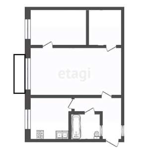 2-к квартира, вторичка, 46м2, 5/5 этаж