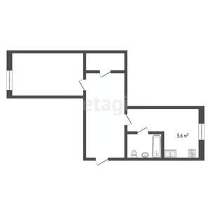 1-к квартира, вторичка, 32м2, 1/5 этаж