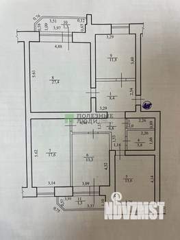 4-к квартира, вторичка, 105м2, 6/10 этаж