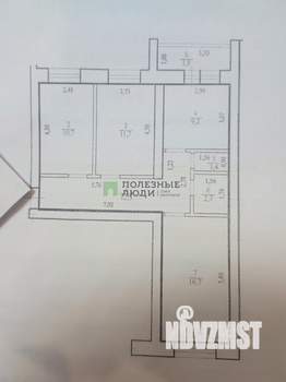 3-к квартира, вторичка, 65м2, 1/5 этаж
