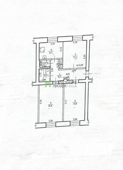 3-к квартира, вторичка, 62м2, 2/4 этаж