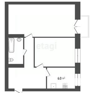 2-к квартира, вторичка, 53м2, 4/4 этаж