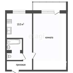 1-к квартира, вторичка, 50м2, 11/13 этаж