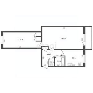2-к квартира, вторичка, 45м2, 5/5 этаж