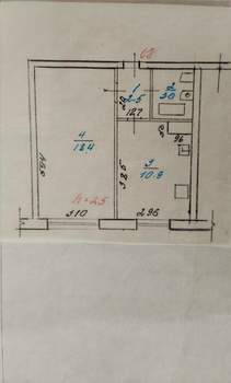 1-к квартира, вторичка, 34м2, 4/5 этаж