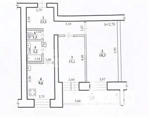 2-к квартира, вторичка, 62м2, 4/9 этаж