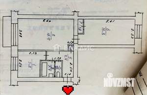 2-к квартира, вторичка, 45м2, 2/5 этаж