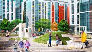 3-к квартира, строящийся дом, 75м2, 1/9 этаж