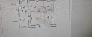 2-к квартира, вторичка, 46м2, 1/1 этаж