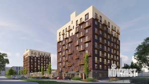 1-к квартира, строящийся дом, 44м2, 9/9 этаж