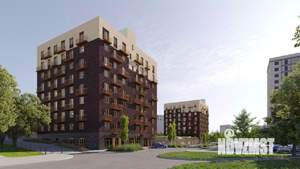 1-к квартира, строящийся дом, 44м2, 9/9 этаж