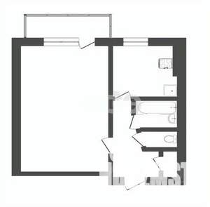 1-к квартира, вторичка, 32м2, 4/5 этаж