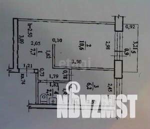 1-к квартира, вторичка, 27м2, 5/5 этаж