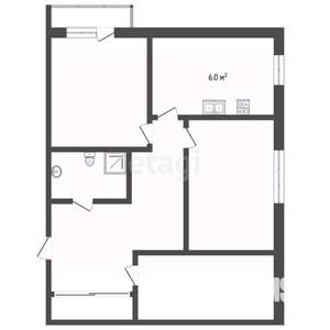 2-к квартира, вторичка, 47м2, 2/5 этаж