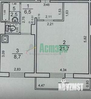 1-к квартира, вторичка, 40м2, 3/9 этаж