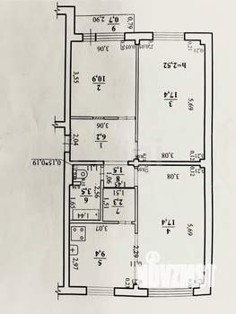 3-к квартира, вторичка, 70м2, 5/5 этаж