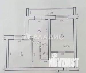 2-к квартира, вторичка, 76м2, 2/5 этаж