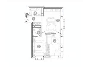 3-к квартира, вторичка, 64м2, 2/15 этаж