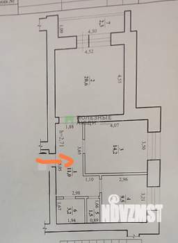 2-к квартира, вторичка, 62м2, 9/9 этаж