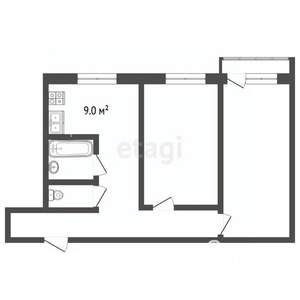 2-к квартира, вторичка, 54м2, 3/5 этаж