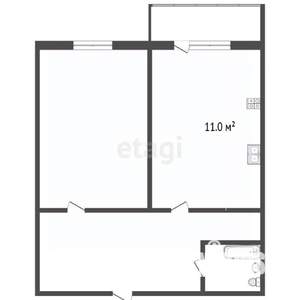 1-к квартира, вторичка, 45м2, 12/17 этаж