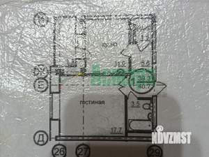 1-к квартира, вторичка, 40м2, 6/16 этаж