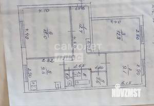 3-к квартира, вторичка, 68м2, 1/10 этаж