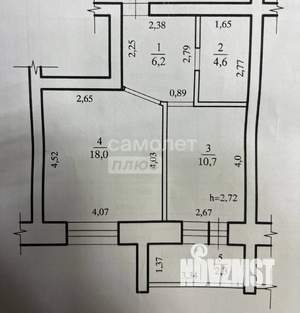 1-к квартира, вторичка, 40м2, 6/8 этаж