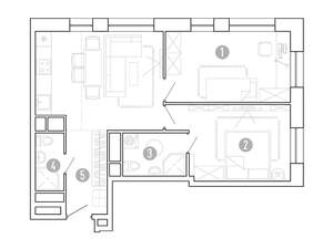2-к квартира, вторичка, 58м2, 4/15 этаж