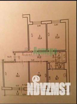 4-к квартира, вторичка, 79м2, 1/10 этаж