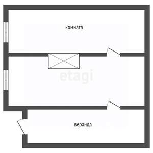 1-к квартира, вторичка, 25м2, 1/1 этаж