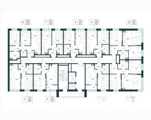 2-к квартира, вторичка, 55м2, 2/18 этаж