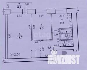 2-к квартира, вторичка, 41м2, 2/5 этаж