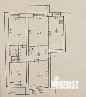 4-к квартира, вторичка, 83м2, 2/5 этаж