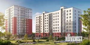 1-к квартира, строящийся дом, 46м2, 5/9 этаж