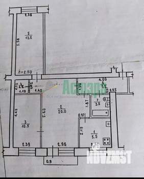 3-к квартира, вторичка, 60м2, 4/5 этаж
