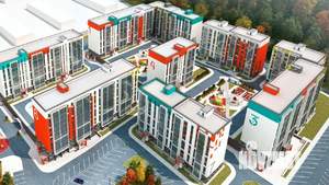 2-к квартира, строящийся дом, 43м2, 6/9 этаж