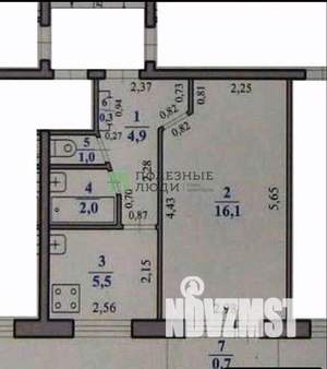 1-к квартира, вторичка, 30м2, 4/5 этаж
