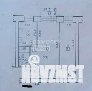 2-к квартира, вторичка, 42м2, 3/5 этаж