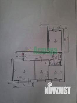 3-к квартира, вторичка, 66м2, 6/9 этаж