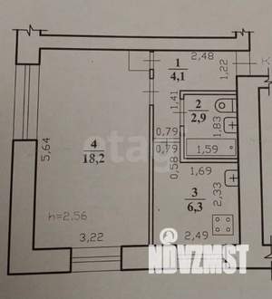 1-к квартира, вторичка, 32м2, 1/5 этаж