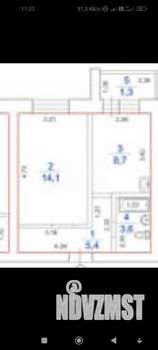 1-к квартира, вторичка, 32м2, 2/2 этаж
