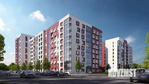 1-к квартира, строящийся дом, 46м2, 2/9 этаж